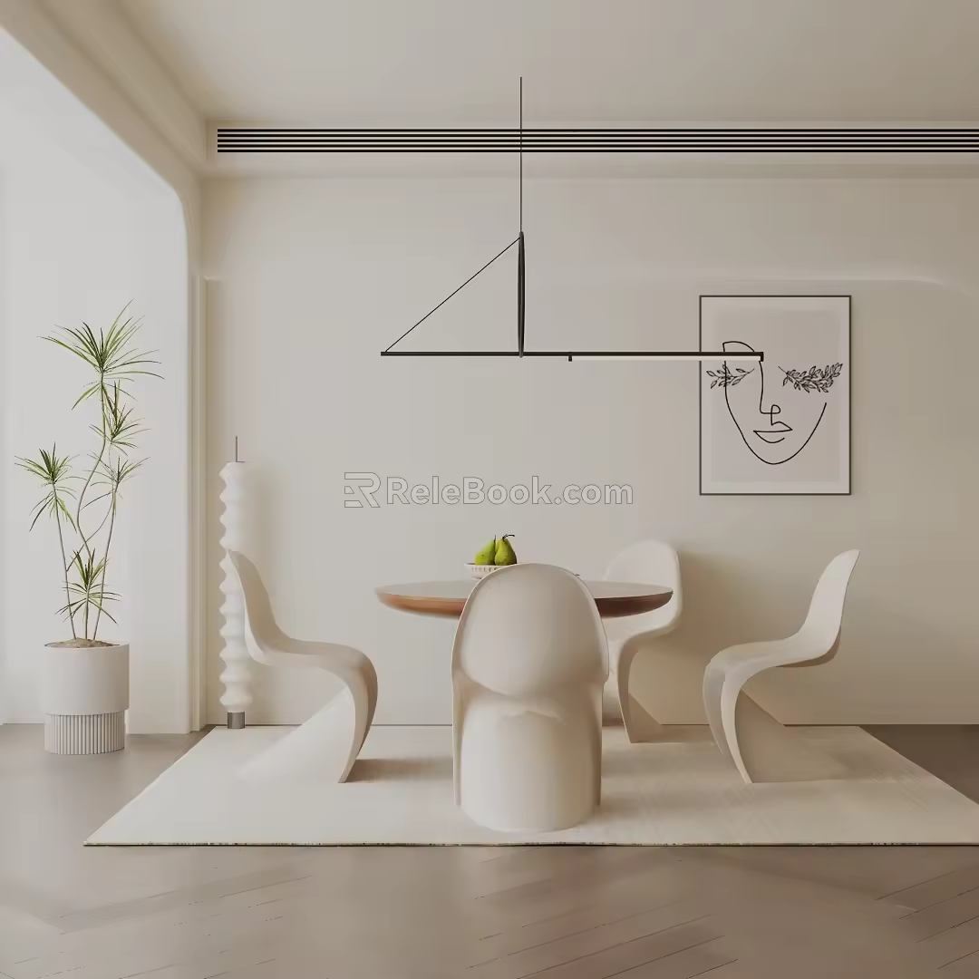 Table combination 3d model