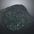 Natural Decorative Stone With Wood Fragments Embedded On Textured Organic Surface