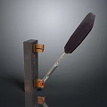 Industrial Metal Bracket Equipment with Black Handle Metal Base and Orange Connector
