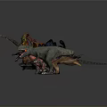 Assorted Colorful Dinosaur Toy Figures Lineup Featuring Various Species In Row