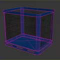 Blue Mesh Storage Container Equipment For Industrial Warehouse Logistics Use