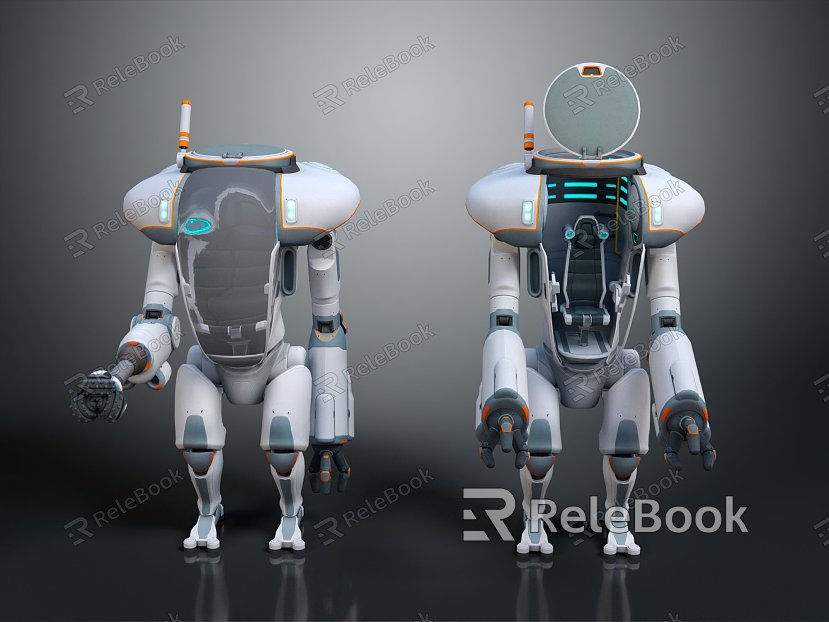 Modern Robot Mech Warrior Machine Battlearm Mechanical Battlearm Machine Warrior Fighting Robot Game Robot model