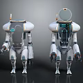Modern Robot Mech Warrior Machine Battlearm Mechanical Battlearm Machine Warrior Fighting Robot Game Robot 3d model