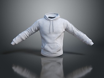 Modern Sweater Long Shirt Autumn Sportswear 3d model