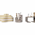 Modern display stand display cabinet 3d model