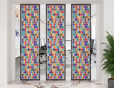 Partition screen 3d model