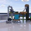 Lapping Machine System Combination 3d model