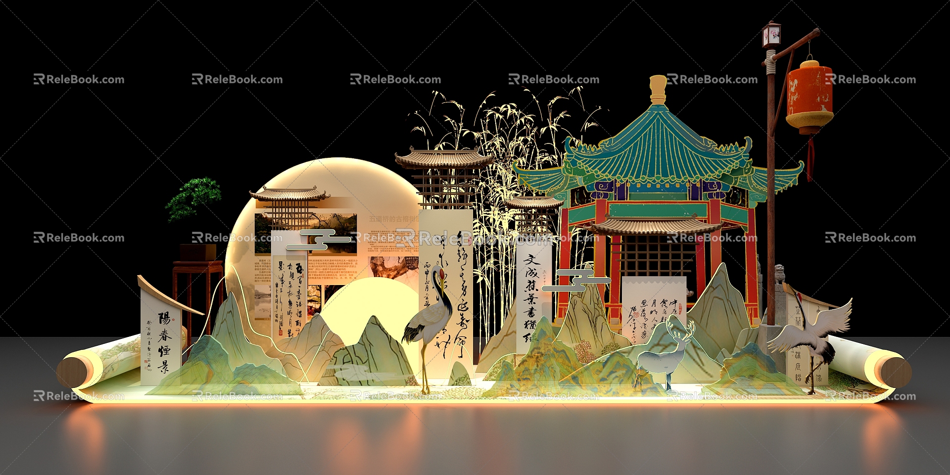 Modern Beauty Chen Guoqing Mid-Autumn Festival Exhibition Chen 3d model