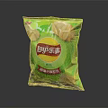 Lay's Green Pack Potato Chips With Crispy Texture And Delicious Flavor