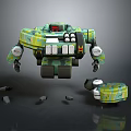 Robot Assistant Small Robot Butler Robot Butler Figure Game Figure 3d model