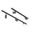 Black Track Lights With Adjustable Heads For Modern Home Lighting Fixture