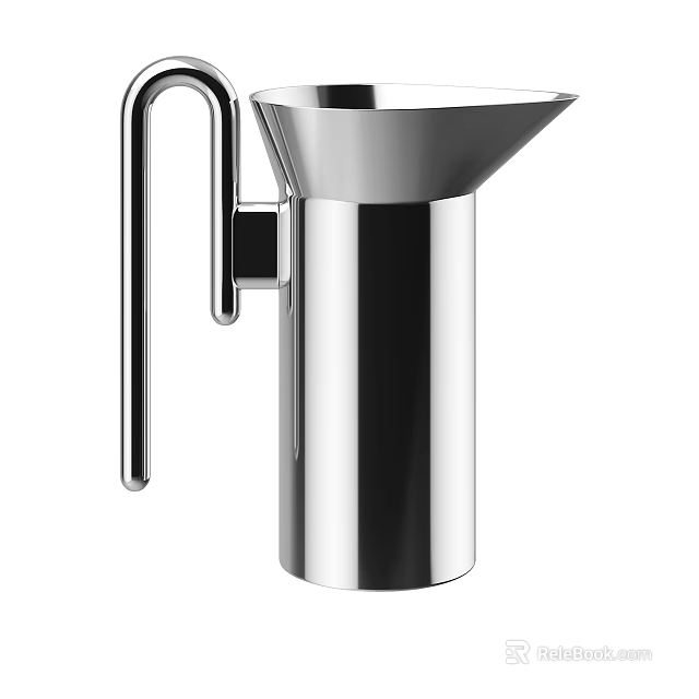 Sleek Modern Stainless Steel Kitchen Tableware Set With Faucet Handle Design 3d model