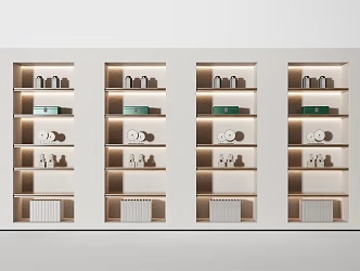 New Chinese Decorative Cabinet 3d model
