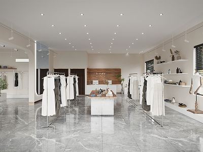 Modern Clothing Store 3d model