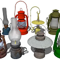 Vintage Style Candle Lamps In Multiple Colors And Classic Designs For Home Decor