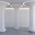 Interior Columns Special-shaped Columns Decorative Columns Package Columns Cylindrical Columns White Paint Columns 3d model