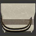 Stylish White Handbag For Daily Life Use With Brown Straps And Practical Design