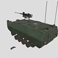 Armored Vehicle Light Machine Gun Armored Vehicle Transporter Armored Vehicle Launcher Infantry Fighting Vehicle Low Face Number Low Model Simple Model Video Class Super Realistic High Precision 3d model