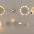 Stylish Modern Wall Lamps Featuring Circular Square Shapes And Textured Surfaces For Home Decor