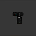 3D Rendered Digital Camera With Black Body And Green Lens Cap For Electronics Enthusiasts