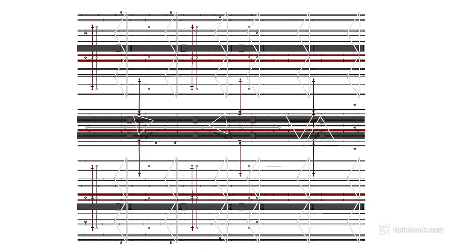 Detailed Industrial Pipes Layout With Multiple Structural Lines And System Design 3d model 