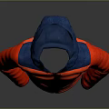 Berghaus Red And Blue Hooded Quilted Lightweight Jacket For Outdoor Wear