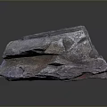 Natural Wood Stone Block With Rough Surface And Natural Textural Features 3d model