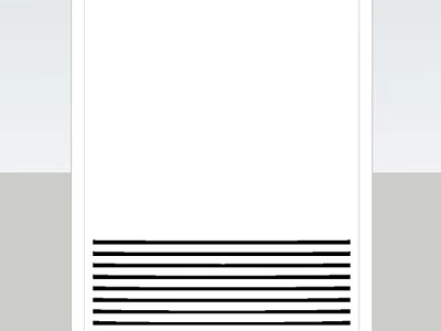 White Vertical Air Cooler Fan With Modern Grille Panel For Home Use 3d model