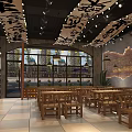 Zuo Wei Traditional Mall Shop With Wild Wonton Iron Plate Squid Skewers And Glass Front