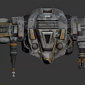 Modern Robot Mech Warrior Machine Battlearm Mechanical Battlearm Machine Warrior Fighting Robot Game Robot 3d model