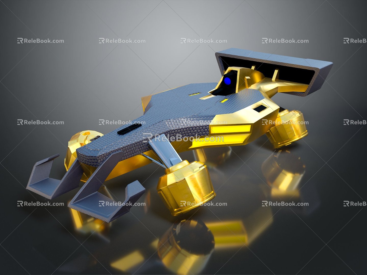 Modern Spaceship Racing Sci-Fi Racing Spaceship 3d model