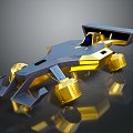 Modern Spaceship Racing Sci-Fi Racing Spaceship 3d model