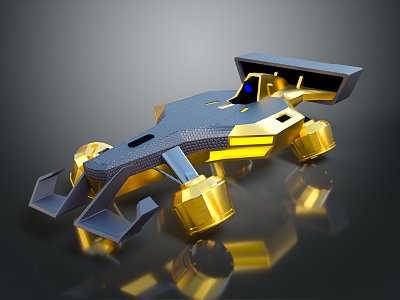 Modern Spaceship Racing Sci-Fi Racing Spaceship 3d model