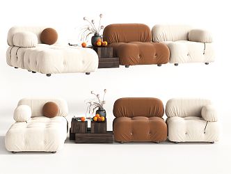 Modern Combination Sofa 3d model