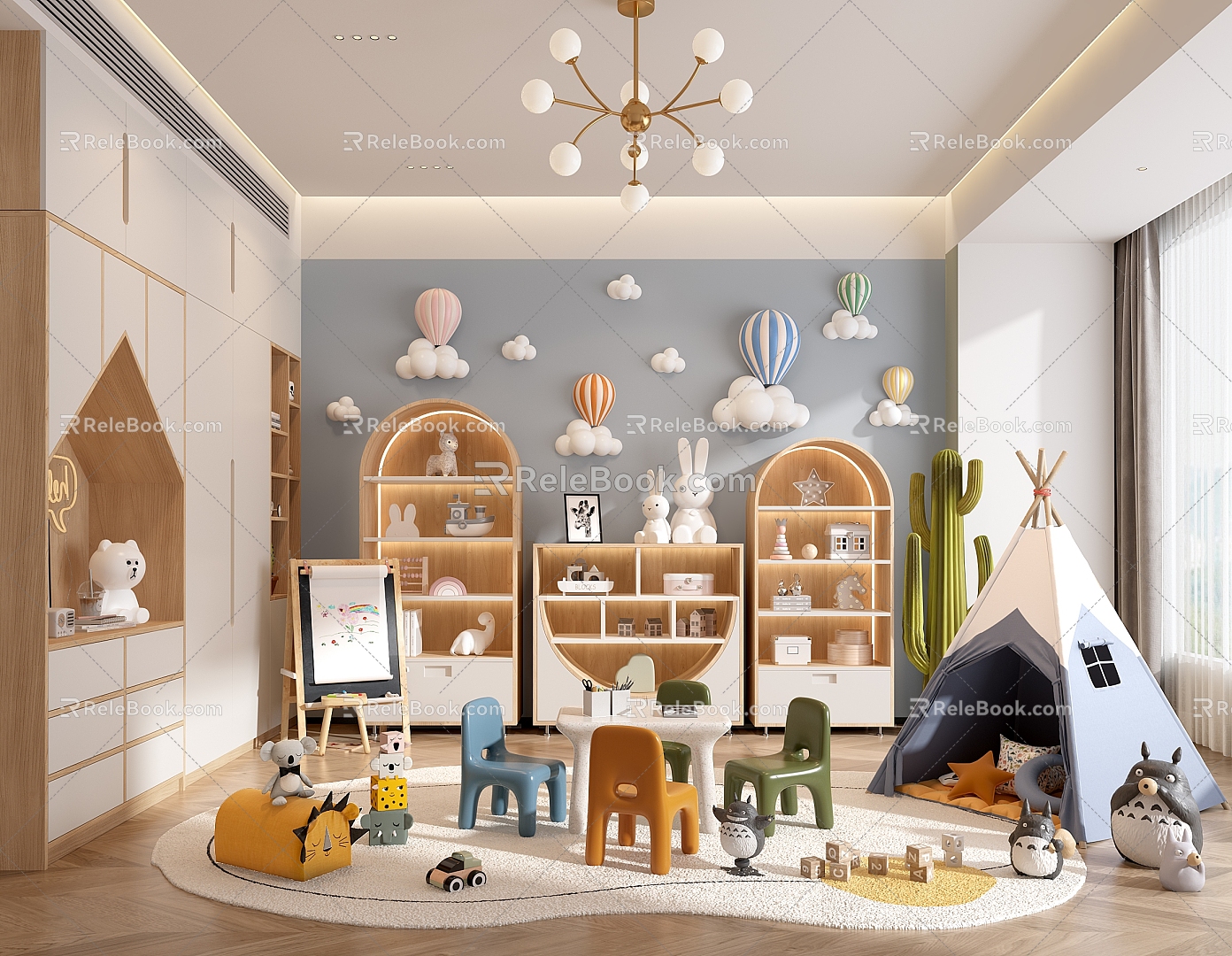 Modern Children's Room Children's Toy Room 3d model