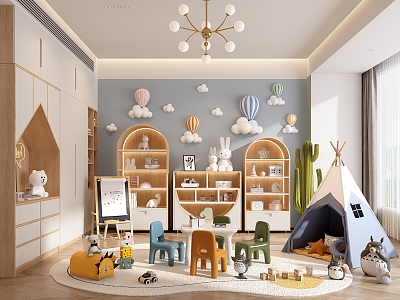 Modern Children's Room Children's Toy Room 3d model