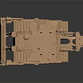Functional Bulldozer Tracked Metal Model With Detailed Cabin And Front Blade