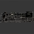 Vintage Steam Train 3D Model With Metallic Texture Retro Design And Reflective Surface 3d model