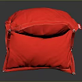 Red Durable Foldable Fabric Mat Featuring Straps And Metal Buckles
