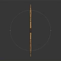 Traditional Wooden Bow as Ancient Hunting Weapon with Curved Design and Taut String