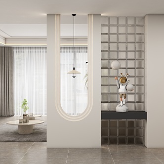 Entrance aisle partition 3d model