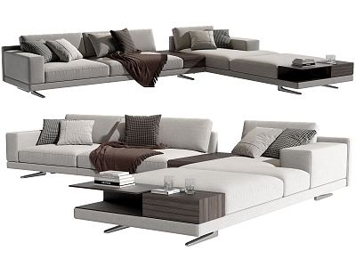 Modern Minotti corner multiplayer sofa model