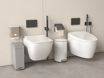 Modern toilet 3d model