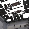 Advanced Space Station Equipment With Solar Panels And Robotic Arms
