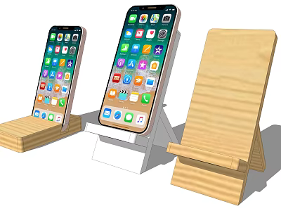 Modern mobile phones 3d model