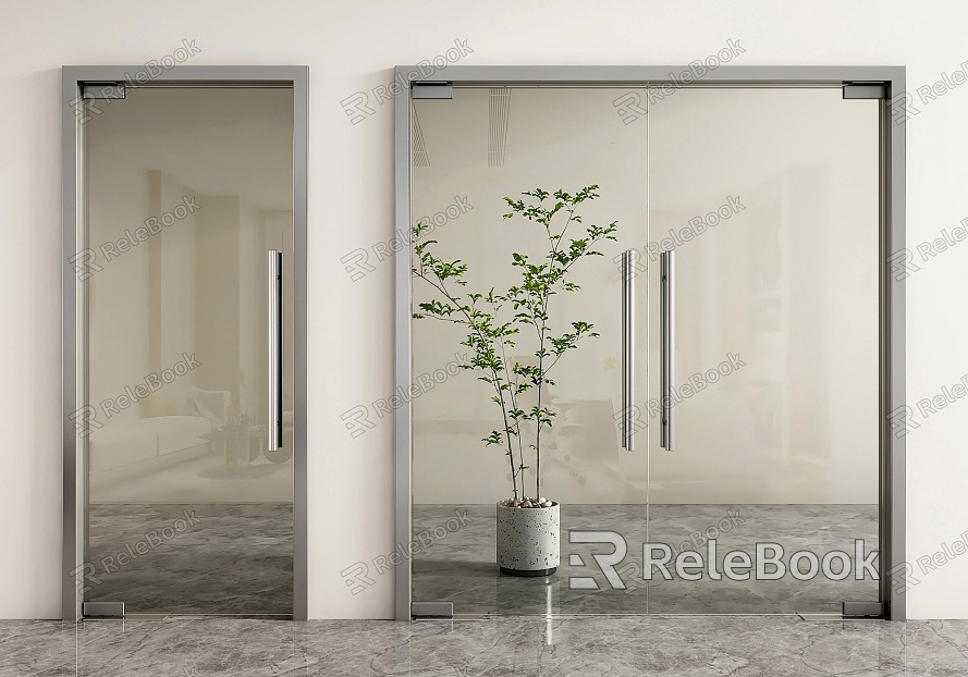 Modern Glass Door Glass Door Double Door Office Glass Door Glass Door Double Door Shop Door model