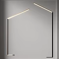 Modern Minimalist Floor Lamp With Sleek Frame And LED Illumination Design