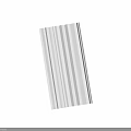 White Striped Decorative Wall Panel With 1200x600 Dimensions For Interior Use
