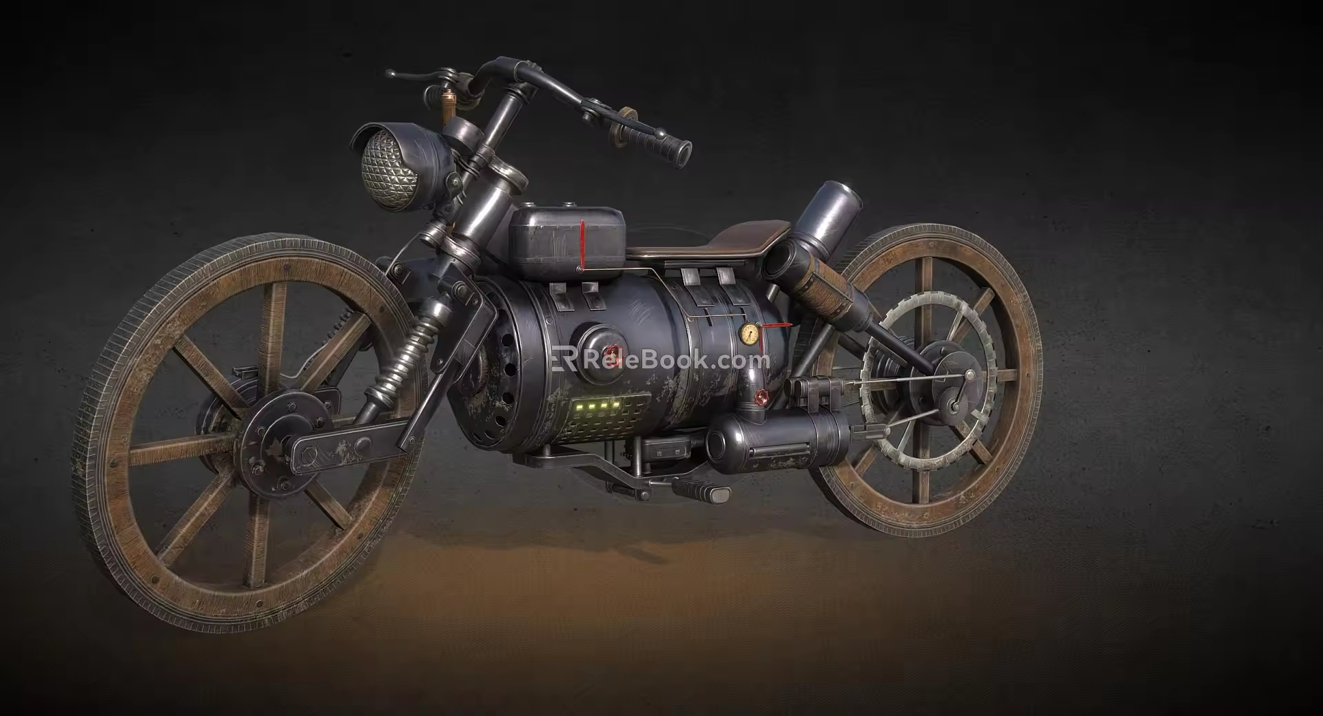 INDUSTRIAL LOFT MOTORCYCLE 3d model