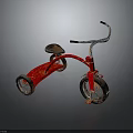 Child Riding Red Tricycle For Outdoor Play Fun And Activities